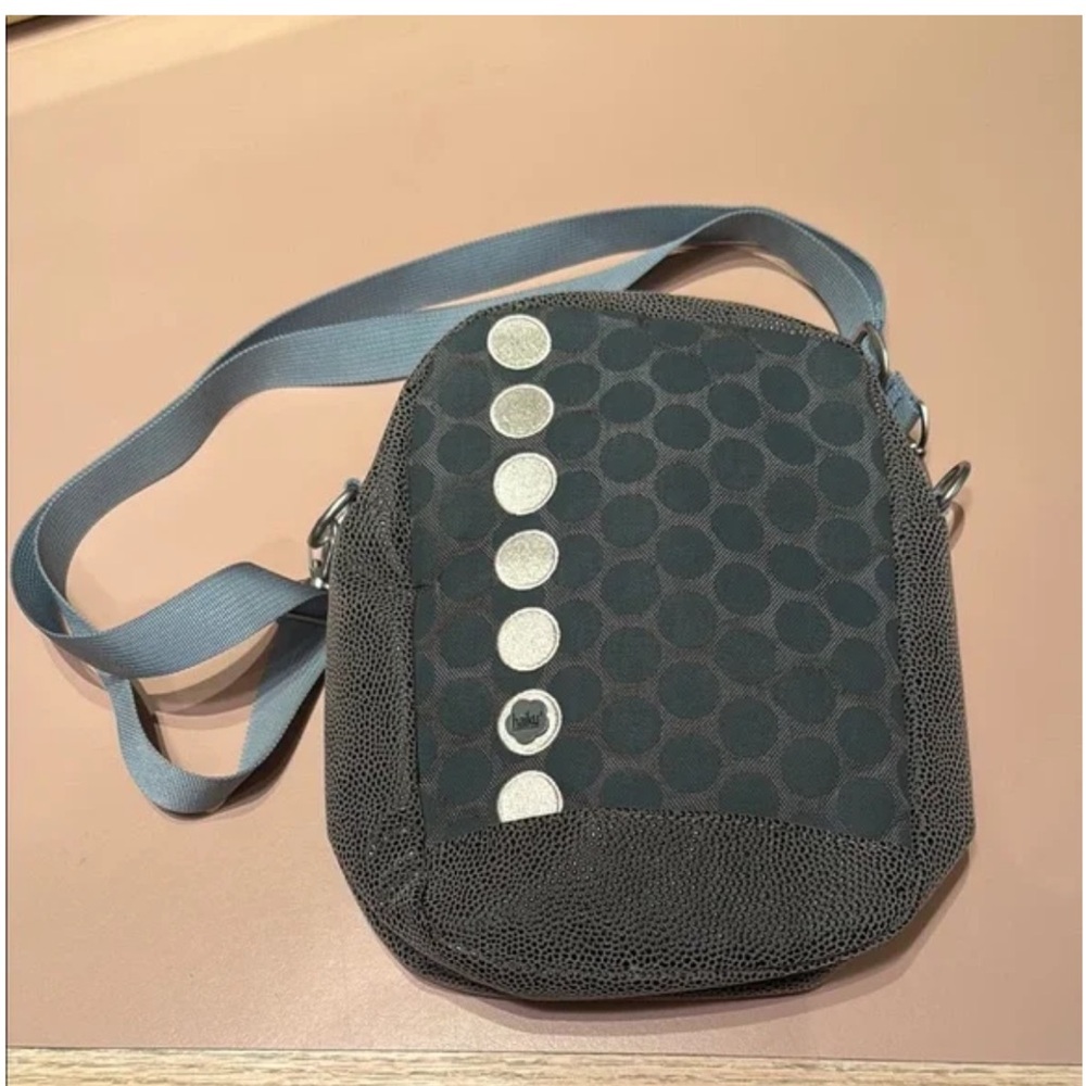 Haiku By Sharon Eisenhauer Zipper Closure Adjustable Crossbody Bag Purse Gray